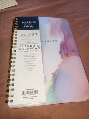 Blue Sky Ashley G 2026-2027 Weekly & Monthly Academic Year Planner Calendar NEW